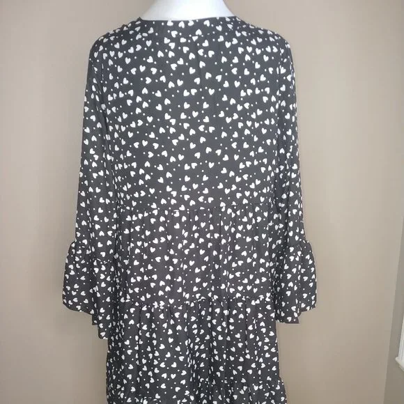 NWOT Quicao Baby Doll Drop Waist Lined Dress - Picture 6 of 8
